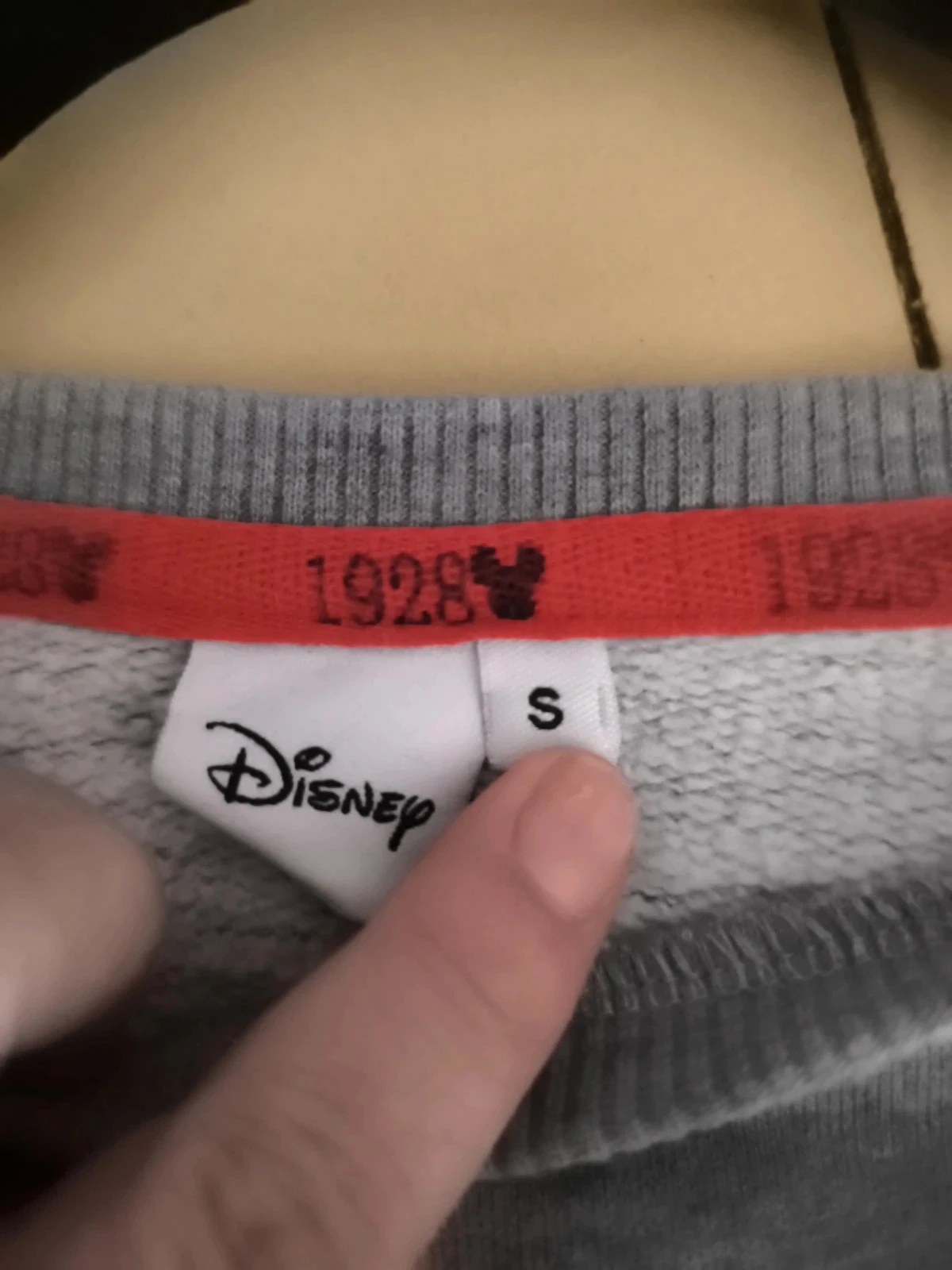 Grey Disney Mickey Mouse Sweatshirt – Size S – photo 3